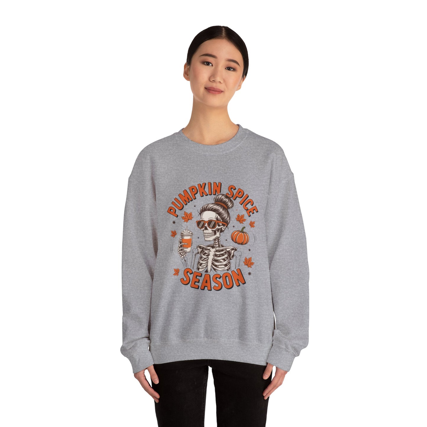 Pumpkin Spice Season Sweatshirt | Unisex Fall Crewneck | Cozy Autumn Apparel, Halloween Gift, Casual Layer, Trendy Sweater