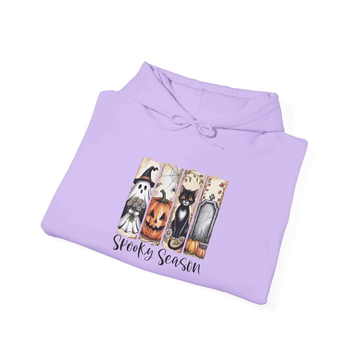 Spooky Season Hooded Sweatshirt | Halloween Fashion, Cozy Hoodie, Dog Lover Gift, Fall Apparel, Unisex Sweatshirt