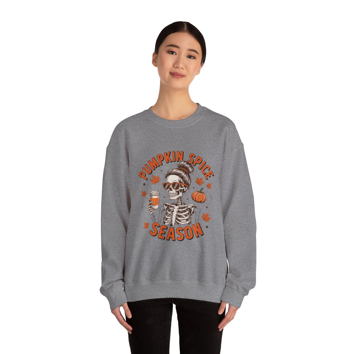Pumpkin Spice Season Sweatshirt | Unisex Fall Crewneck | Cozy Autumn Apparel, Halloween Gift, Casual Layer, Trendy Sweater