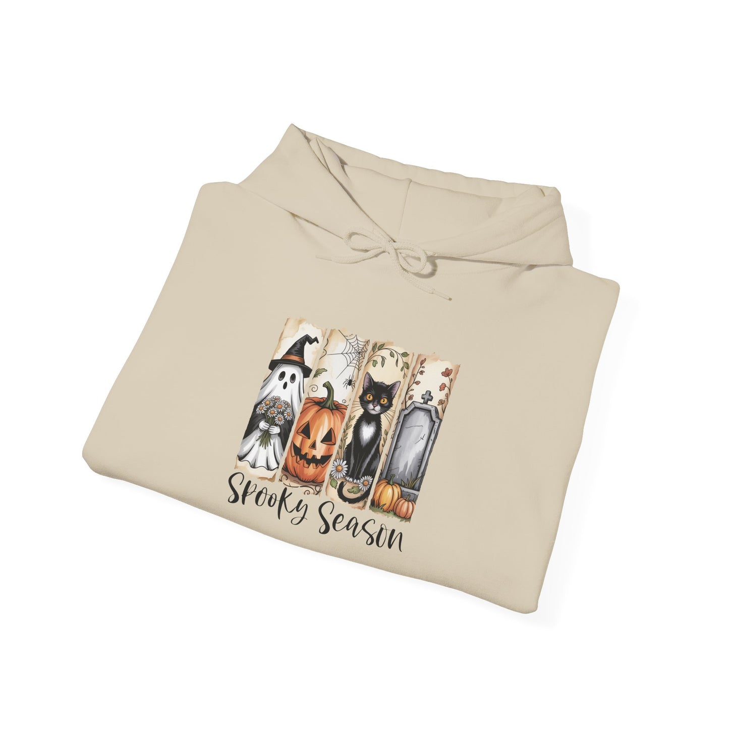 Spooky Season Hooded Sweatshirt | Halloween Fashion, Cozy Hoodie, Dog Lover Gift, Fall Apparel, Unisex Sweatshirt