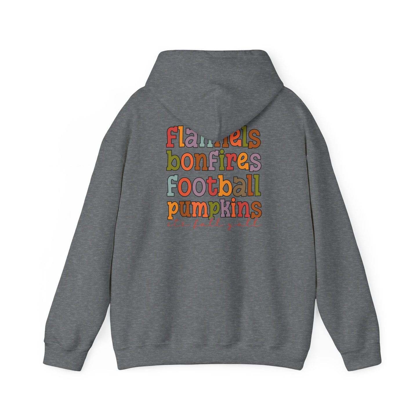 Autumn Vibes Hooded Sweatshirt | Flannels, Bonfires, Football | Cozy Fall Apparel, Gift for Her, Halloween, Thanksgiving