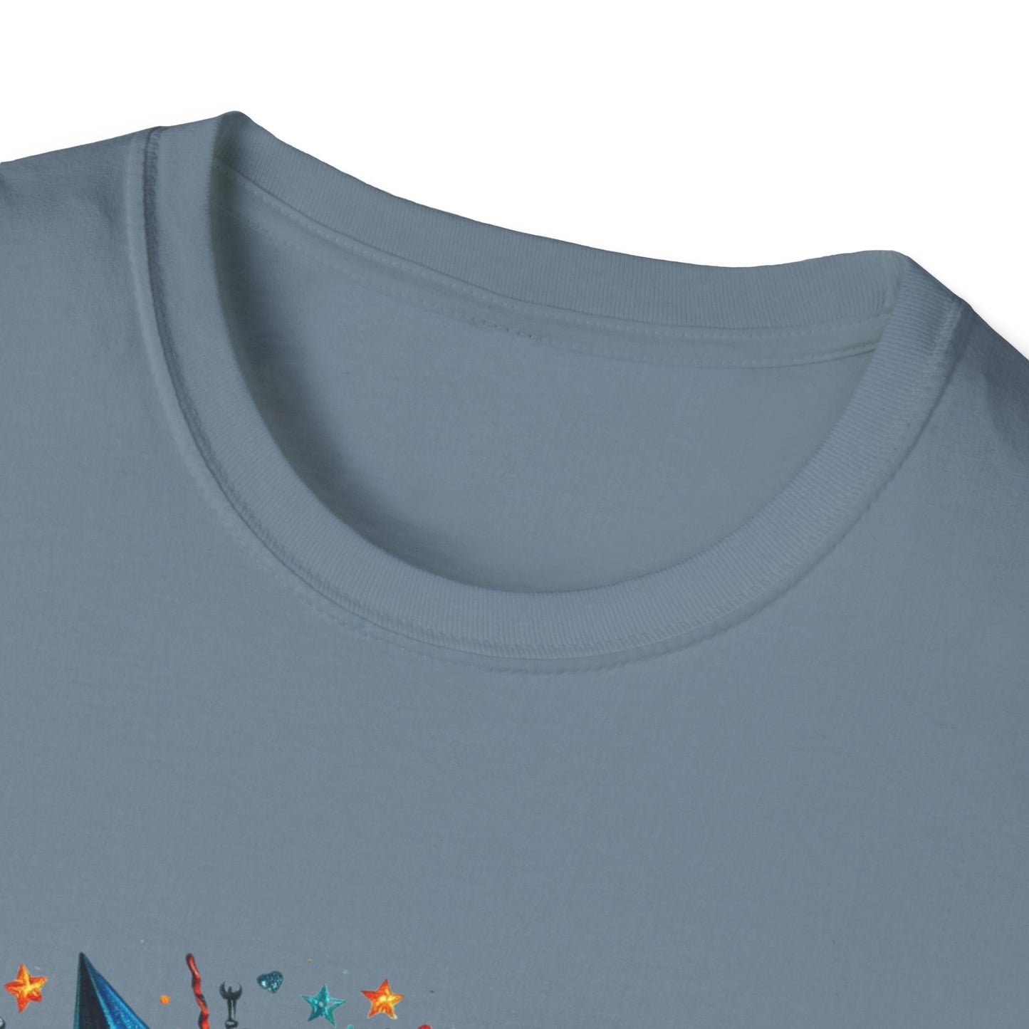 Vintage American Flag Truck T-Shirt - Unisex Softstyle Tee for Independence Day & Patriotic Celebrations