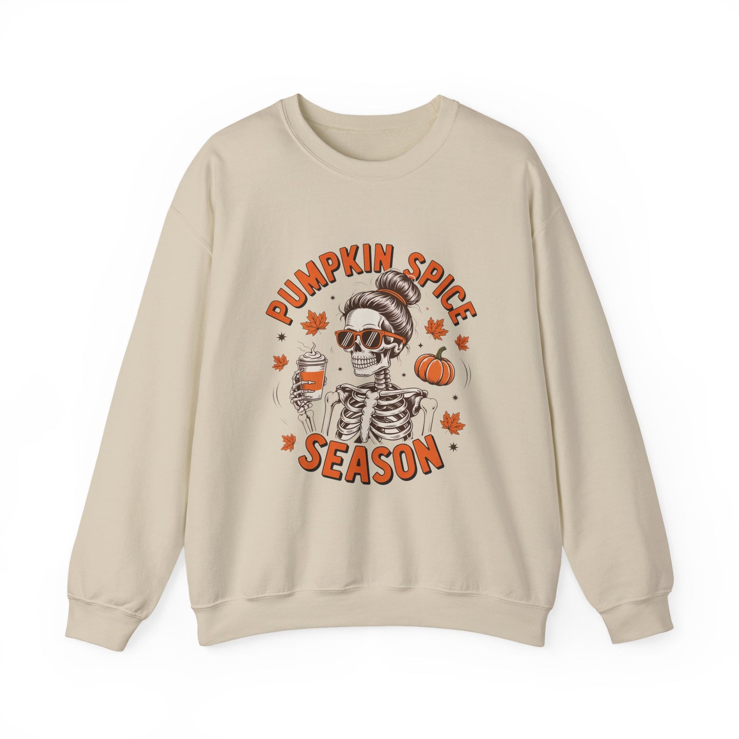 Pumpkin Spice Season Sweatshirt | Unisex Fall Crewneck | Cozy Autumn Apparel, Halloween Gift, Casual Layer, Trendy Sweater