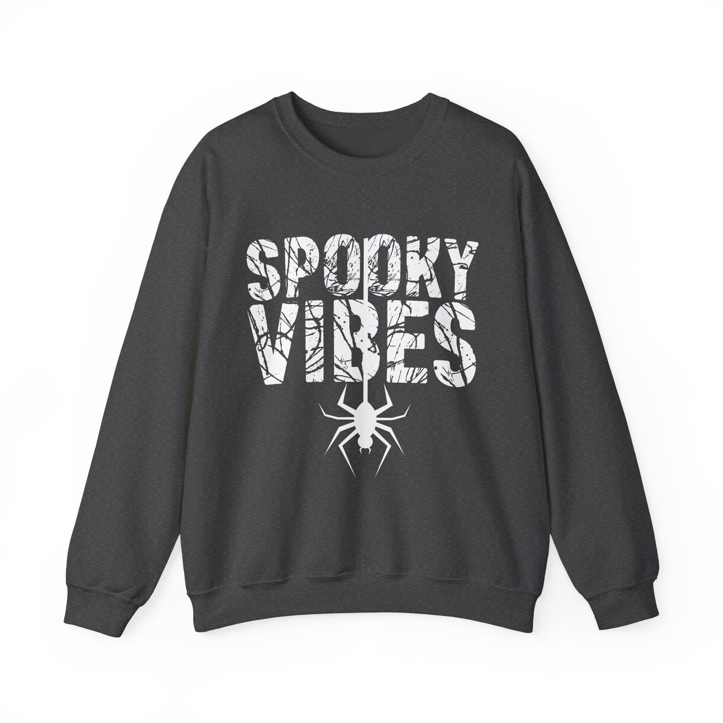 SPOOKY VIBES, Cozy Unisex Crewneck Sweatshirt - Perfect for Lounging, Gift for Him and Her, Fall Fashion, Casual Wear, Birthday Gift, Cozy Layer