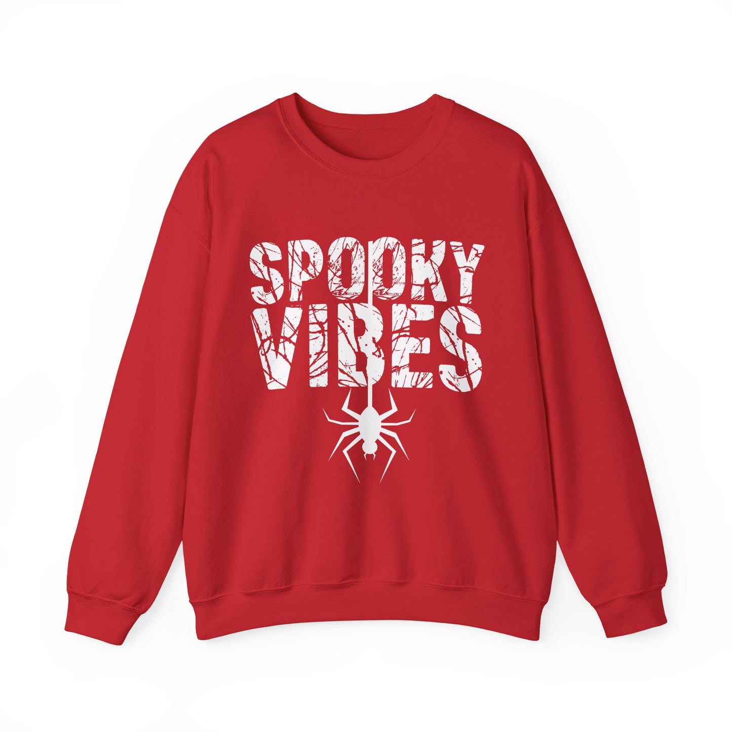 SPOOKY VIBES, Cozy Unisex Crewneck Sweatshirt - Perfect for Lounging, Gift for Him and Her, Fall Fashion, Casual Wear, Birthday Gift, Cozy Layer