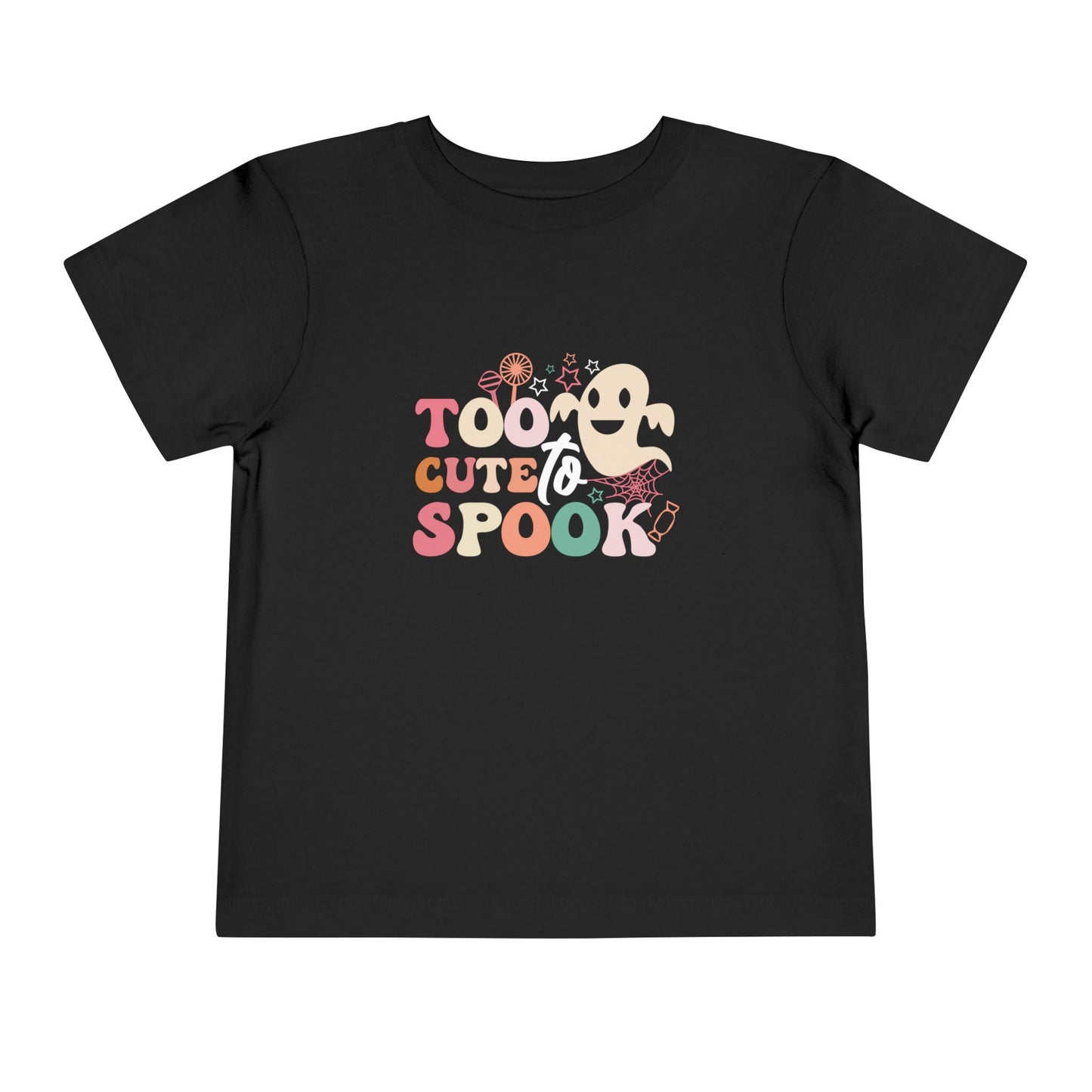 Toddler Tee with Cute Spooky Ghost Design, Halloween Kids Shirt, Trick or Treat Apparel, Toddler Ghost T-Shirt, Fall Outfit