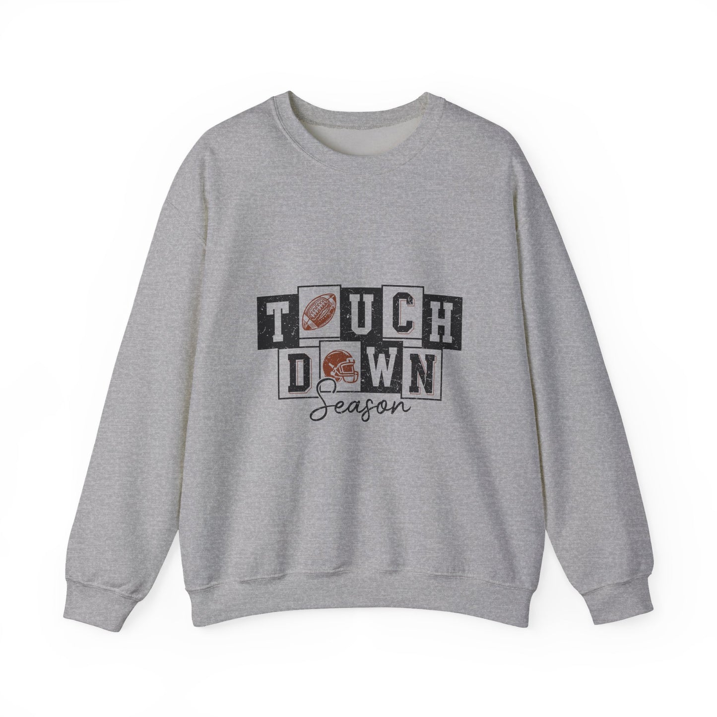 Touchdown Season Crewneck Sweatshirt | Unisex Heavy Blend | Perfect for Game Day, Football Fans, Sports Enthusiasts, Cozy Apparel