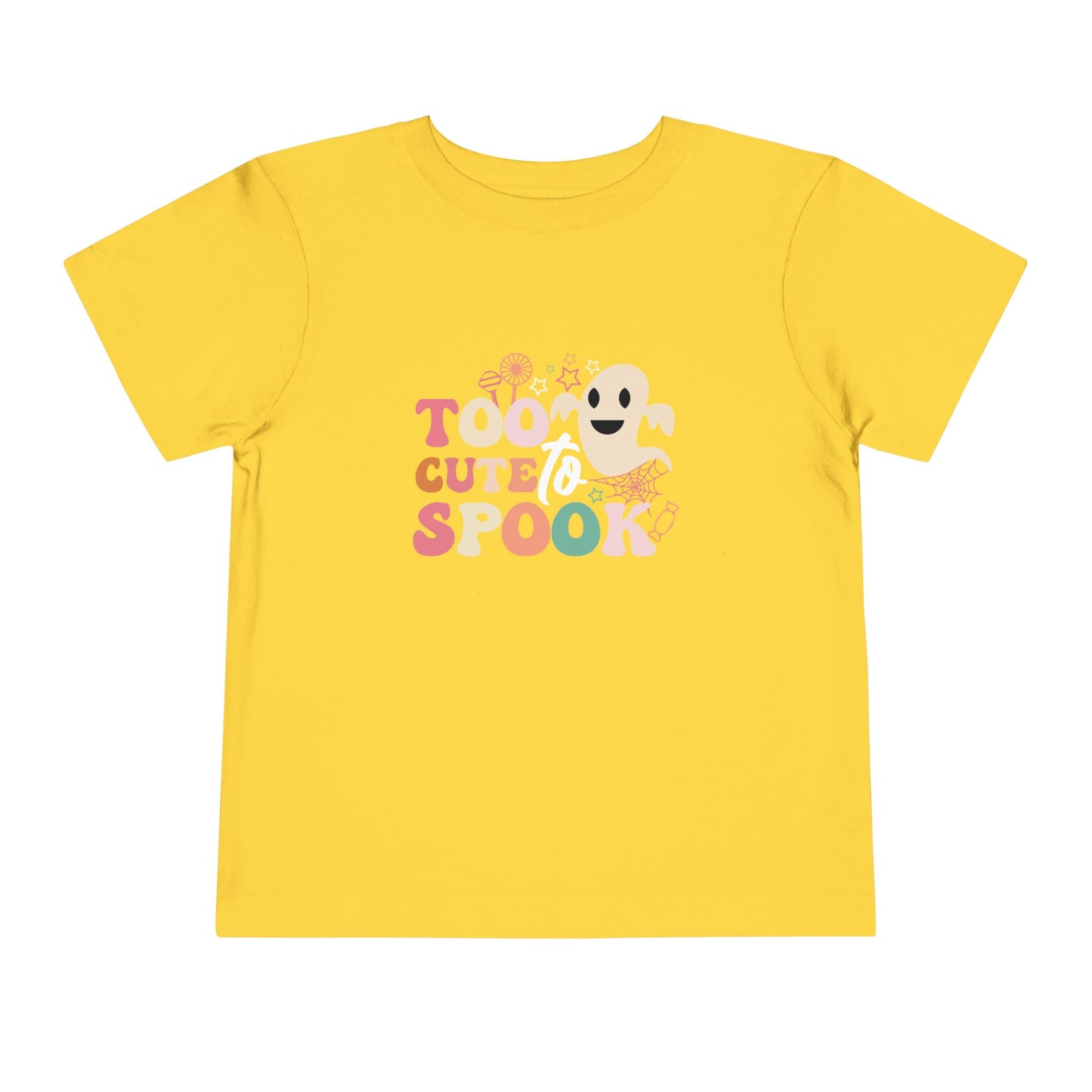 Toddler Tee with Cute Spooky Ghost Design, Halloween Kids Shirt, Trick or Treat Apparel, Toddler Ghost T-Shirt, Fall Outfit