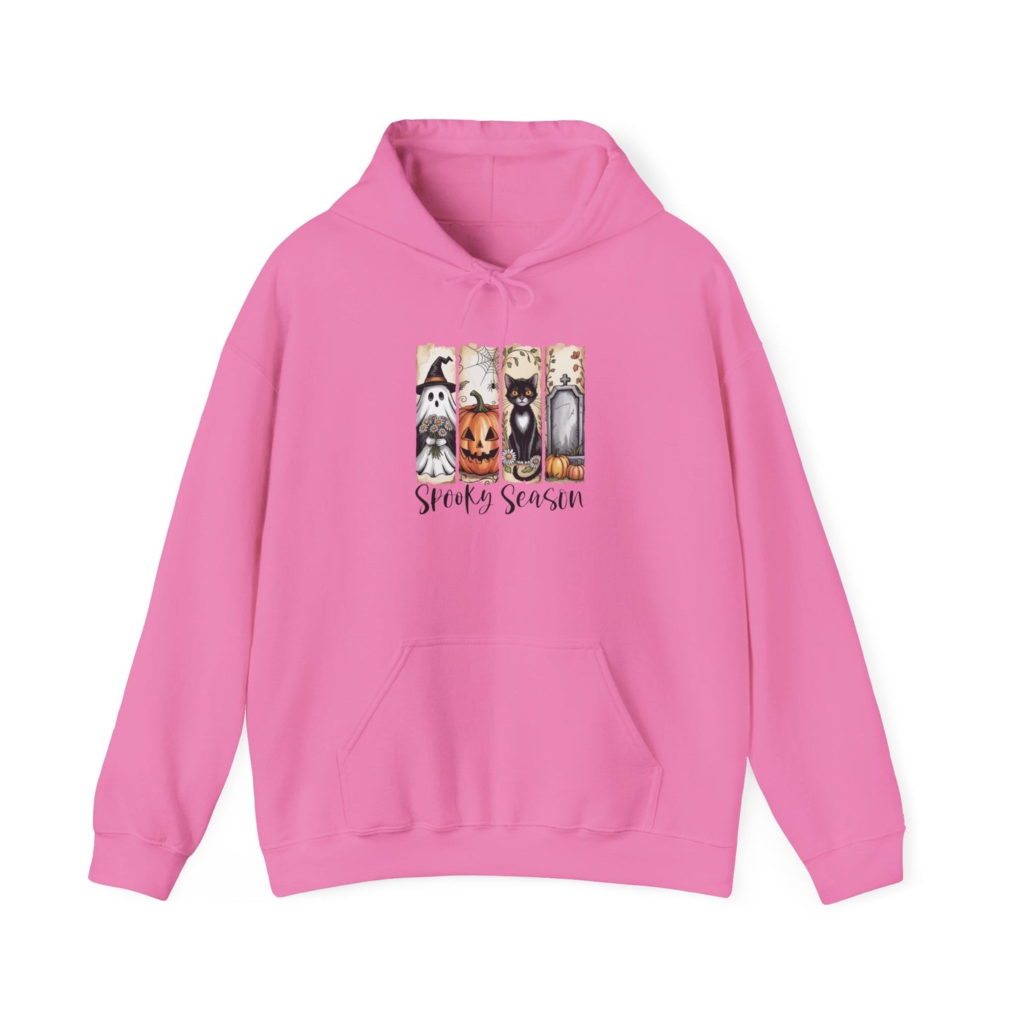 Spooky Season Hooded Sweatshirt | Halloween Fashion, Cozy Hoodie, Dog Lover Gift, Fall Apparel, Unisex Sweatshirt