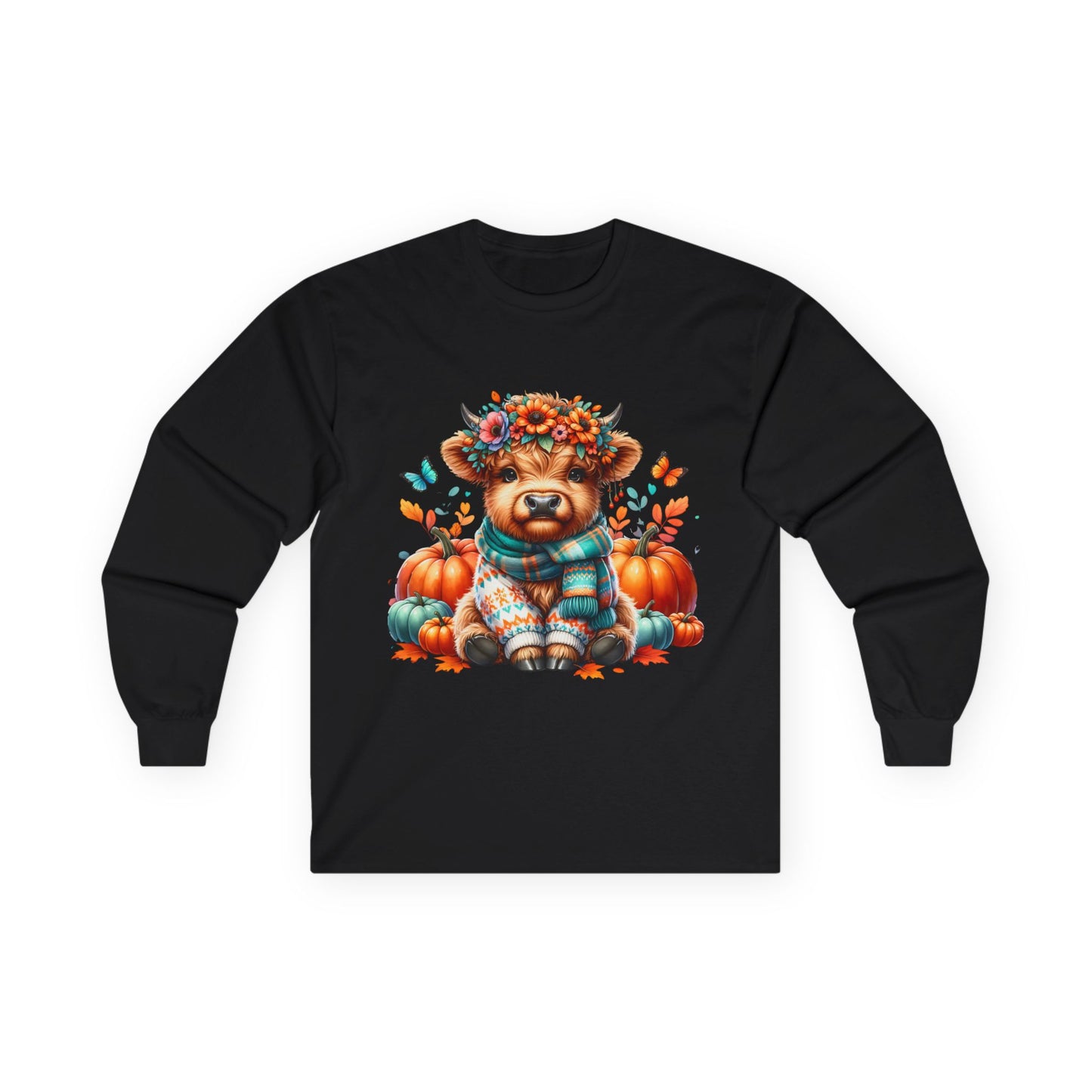Pumpkin Patch Dog Long Sleeve Tee, Cozy Fall Shirt, Pet Lover Gift, Unisex Cotton Tee, Autumn Apparel