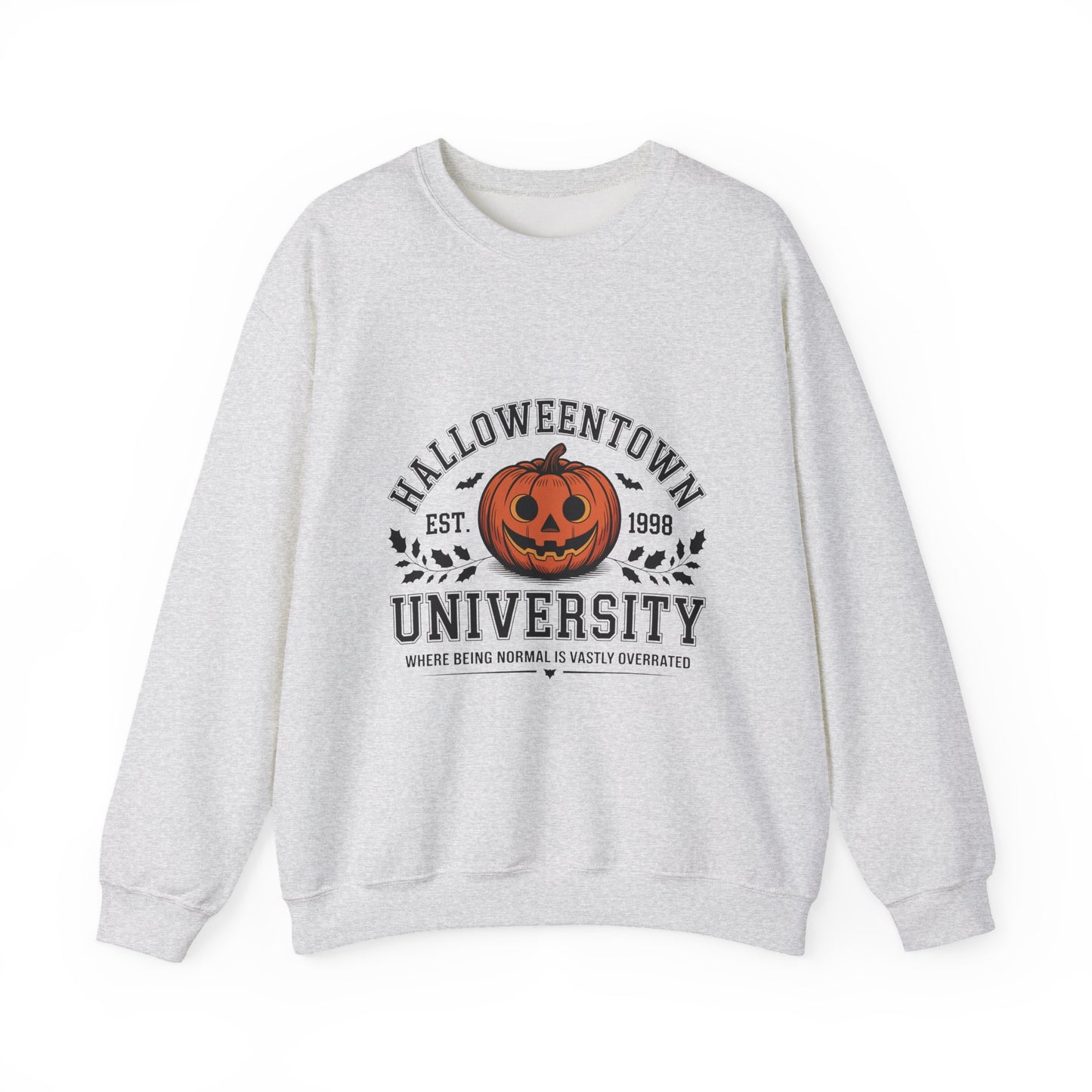 Halloween Town University Sweatshirt | Cozy Fall Apparel, Unisex Crewneck, Pumpkin Design, Halloween Gifts, Casual Style