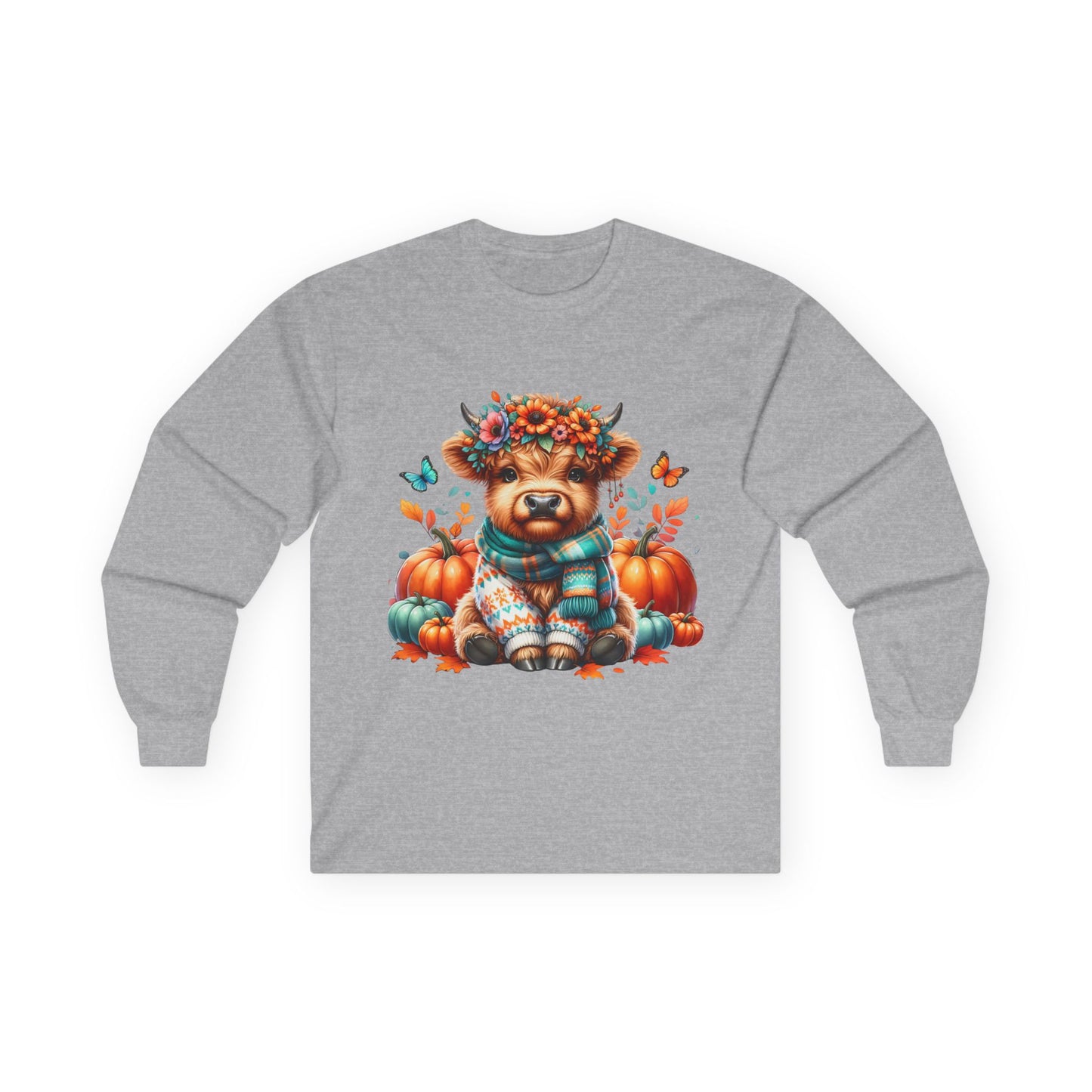 Pumpkin Patch Dog Long Sleeve Tee, Cozy Fall Shirt, Pet Lover Gift, Unisex Cotton Tee, Autumn Apparel