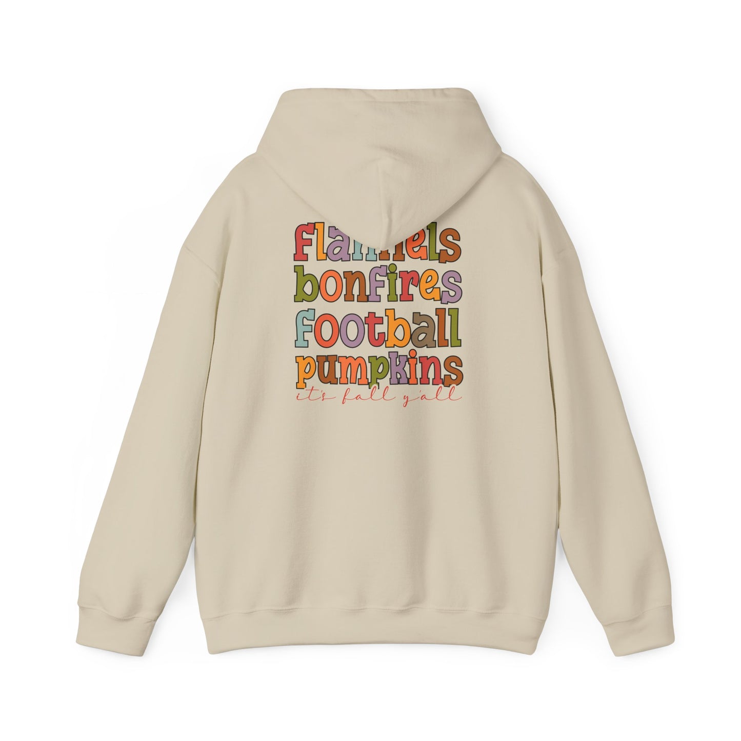 Autumn Vibes Hooded Sweatshirt | Flannels, Bonfires, Football | Cozy Fall Apparel, Gift for Her, Halloween, Thanksgiving