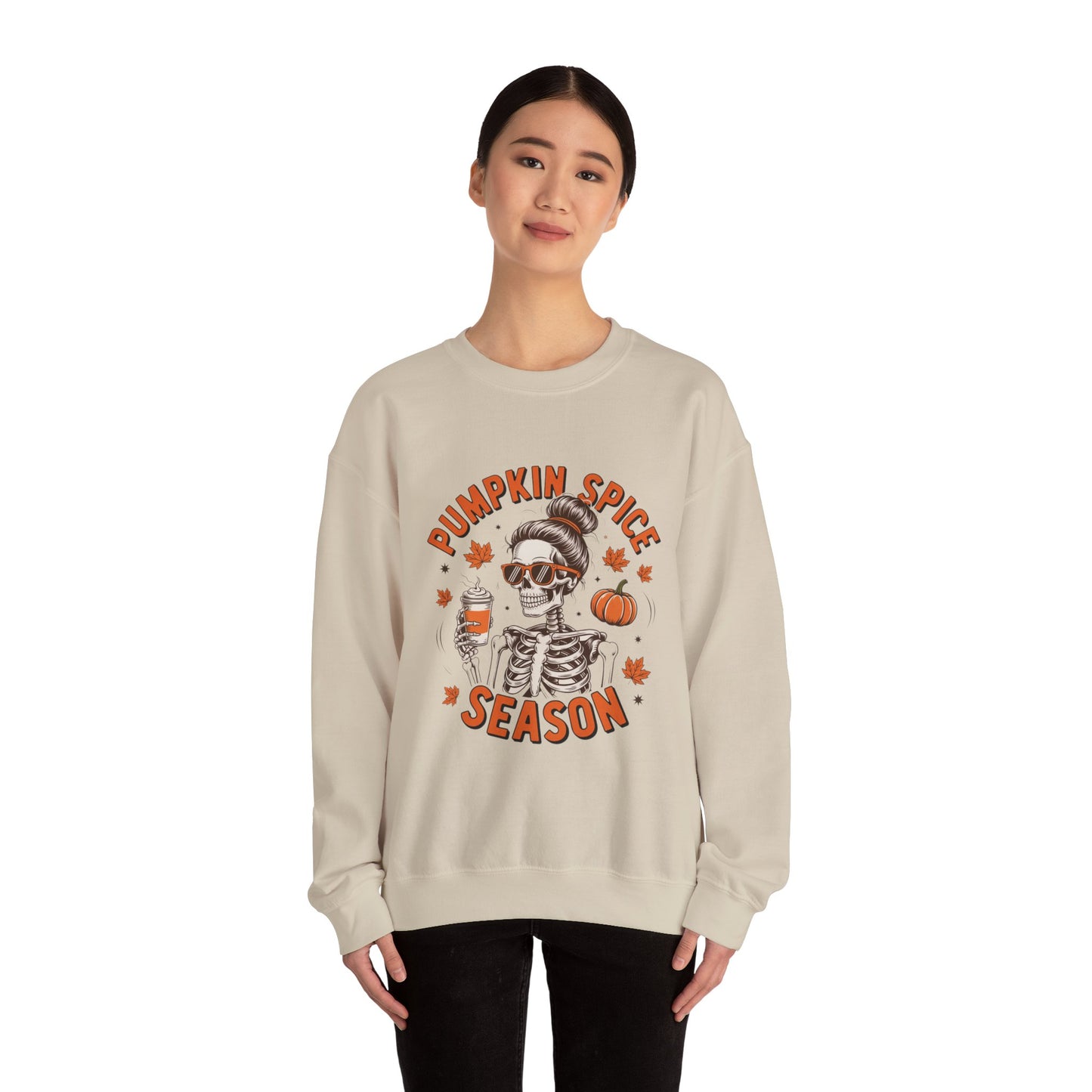 Pumpkin Spice Season Sweatshirt | Unisex Fall Crewneck | Cozy Autumn Apparel, Halloween Gift, Casual Layer, Trendy Sweater