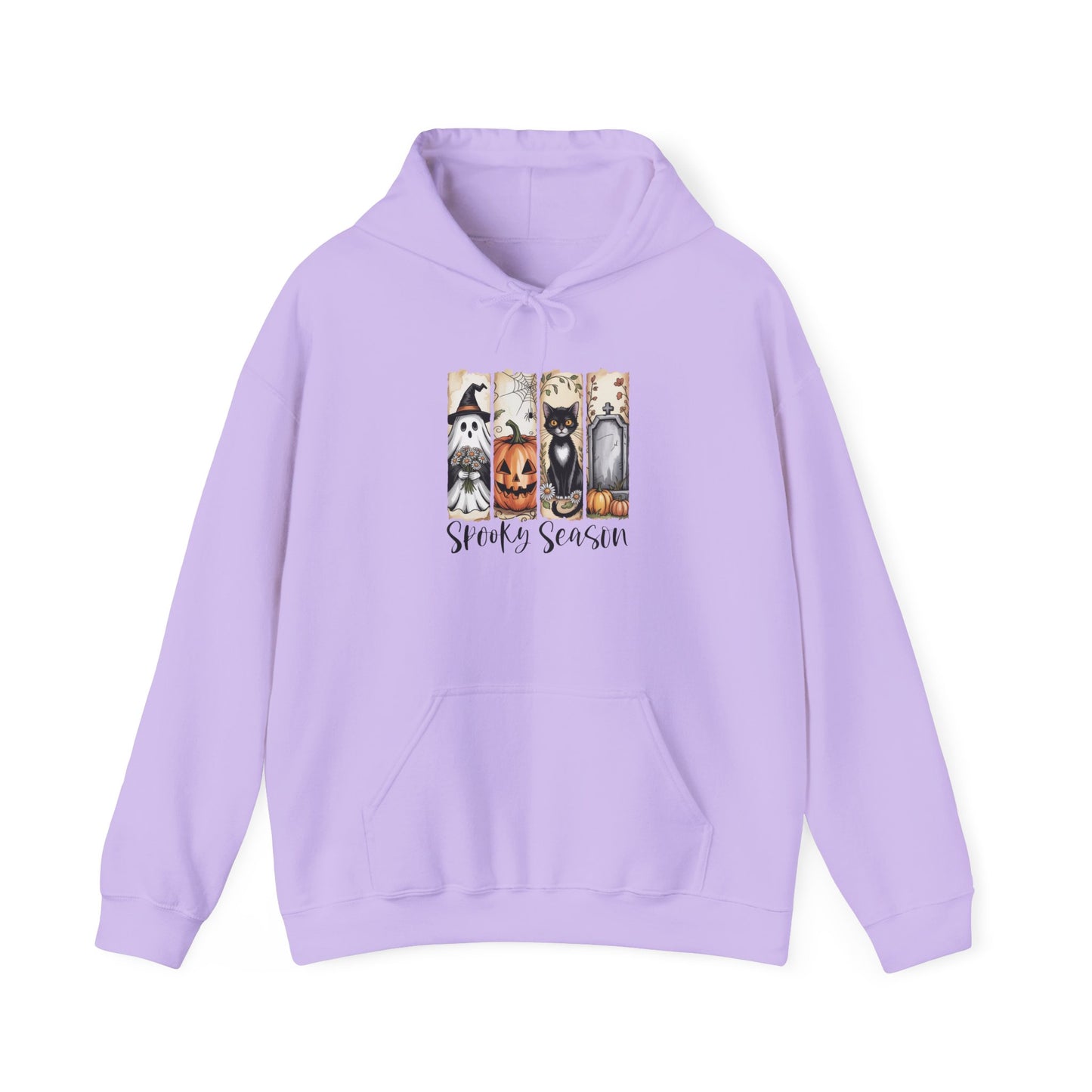 Spooky Season Hooded Sweatshirt | Halloween Fashion, Cozy Hoodie, Dog Lover Gift, Fall Apparel, Unisex Sweatshirt