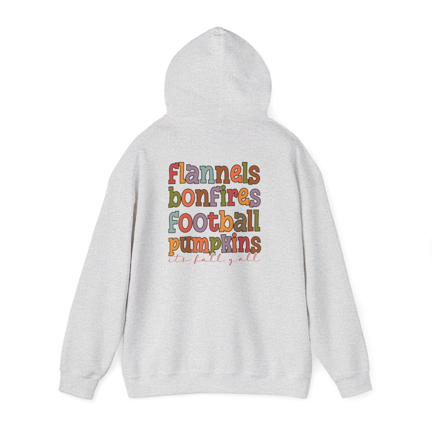 Autumn Vibes Hooded Sweatshirt | Flannels, Bonfires, Football | Cozy Fall Apparel, Gift for Her, Halloween, Thanksgiving
