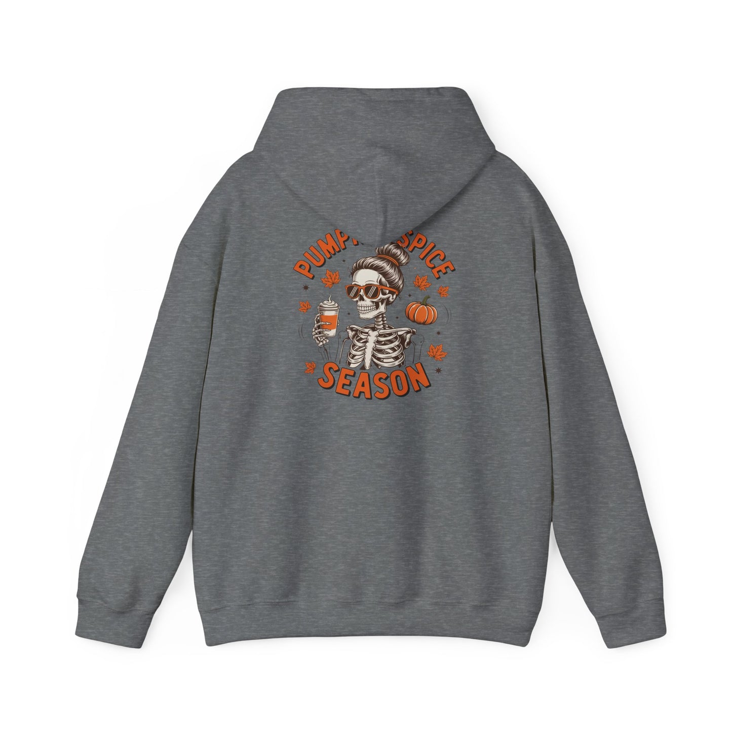 Fall Vibes Skeleton Hoodie, Unisex Halloween Sweatshirt, Cozy Pumpkin Spice Sweatshirt, Unique Autumn Gift, Spooky Season Apparel