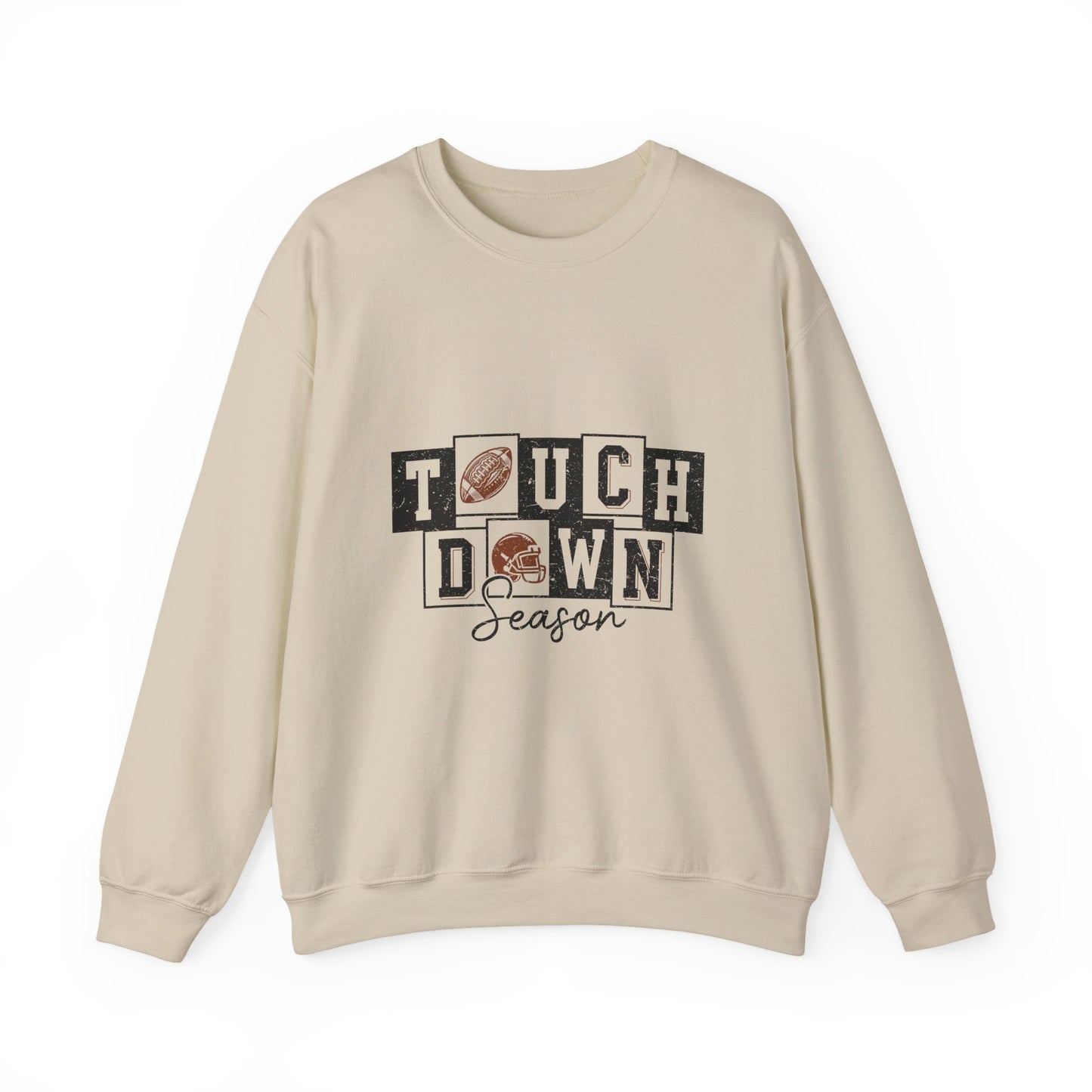 Touchdown Season Crewneck Sweatshirt | Unisex Heavy Blend | Perfect for Game Day, Football Fans, Sports Enthusiasts, Cozy Apparel