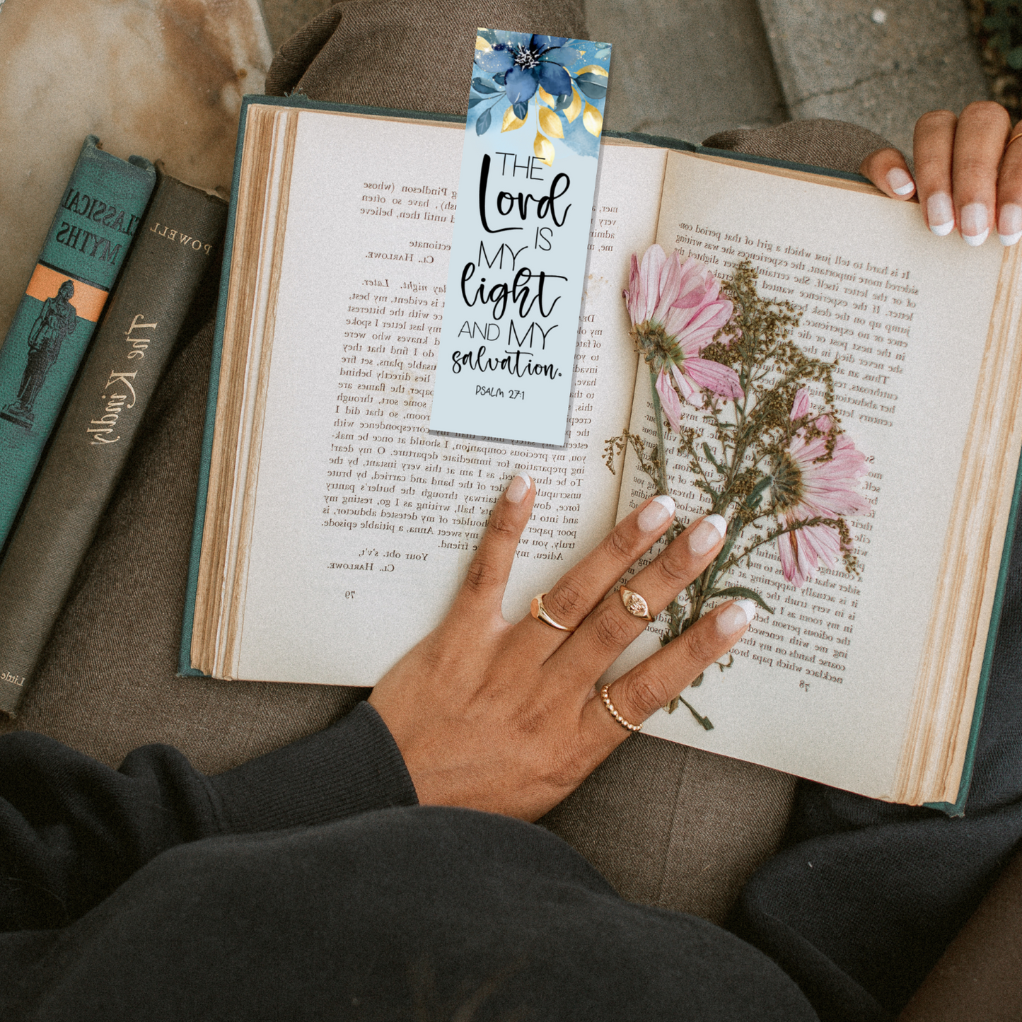Bible Verse Metal Bookmark with Colored Tassel