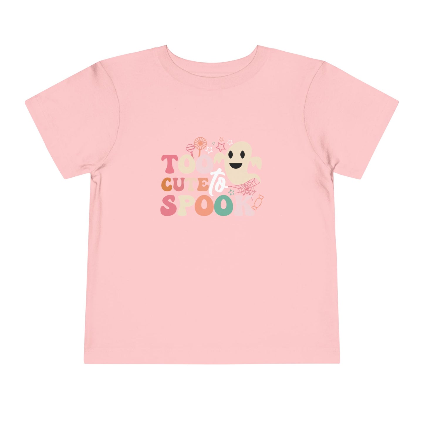 Toddler Tee with Cute Spooky Ghost Design, Halloween Kids Shirt, Trick or Treat Apparel, Toddler Ghost T-Shirt, Fall Outfit