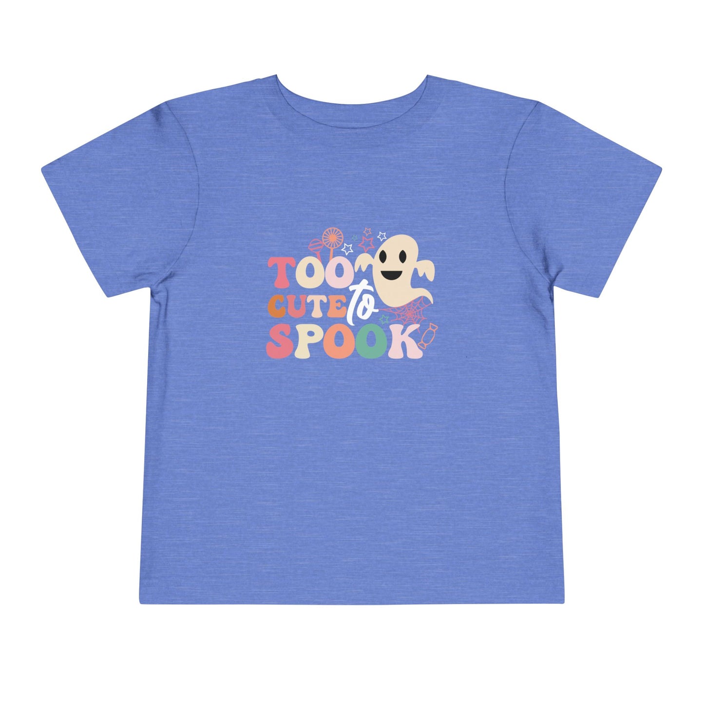 Toddler Tee with Cute Spooky Ghost Design, Halloween Kids Shirt, Trick or Treat Apparel, Toddler Ghost T-Shirt, Fall Outfit