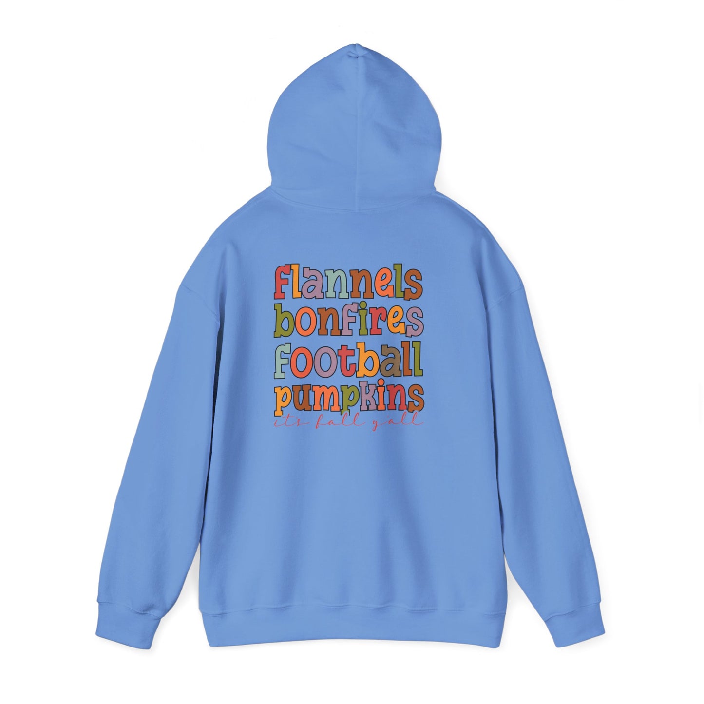 Autumn Vibes Hooded Sweatshirt | Flannels, Bonfires, Football | Cozy Fall Apparel, Gift for Her, Halloween, Thanksgiving