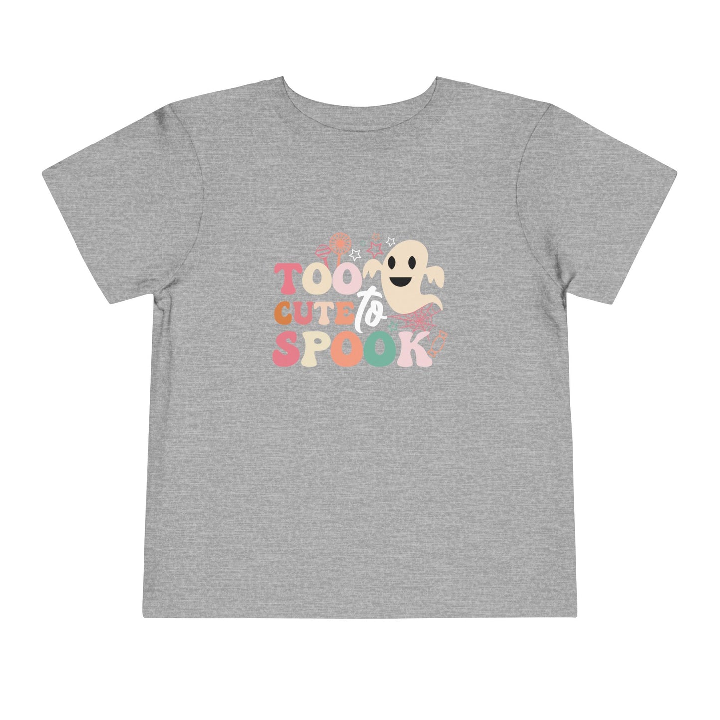 Toddler Tee with Cute Spooky Ghost Design, Halloween Kids Shirt, Trick or Treat Apparel, Toddler Ghost T-Shirt, Fall Outfit