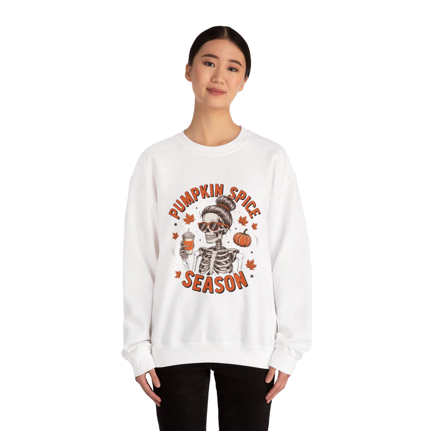 Pumpkin Spice Season Sweatshirt | Unisex Fall Crewneck | Cozy Autumn Apparel, Halloween Gift, Casual Layer, Trendy Sweater