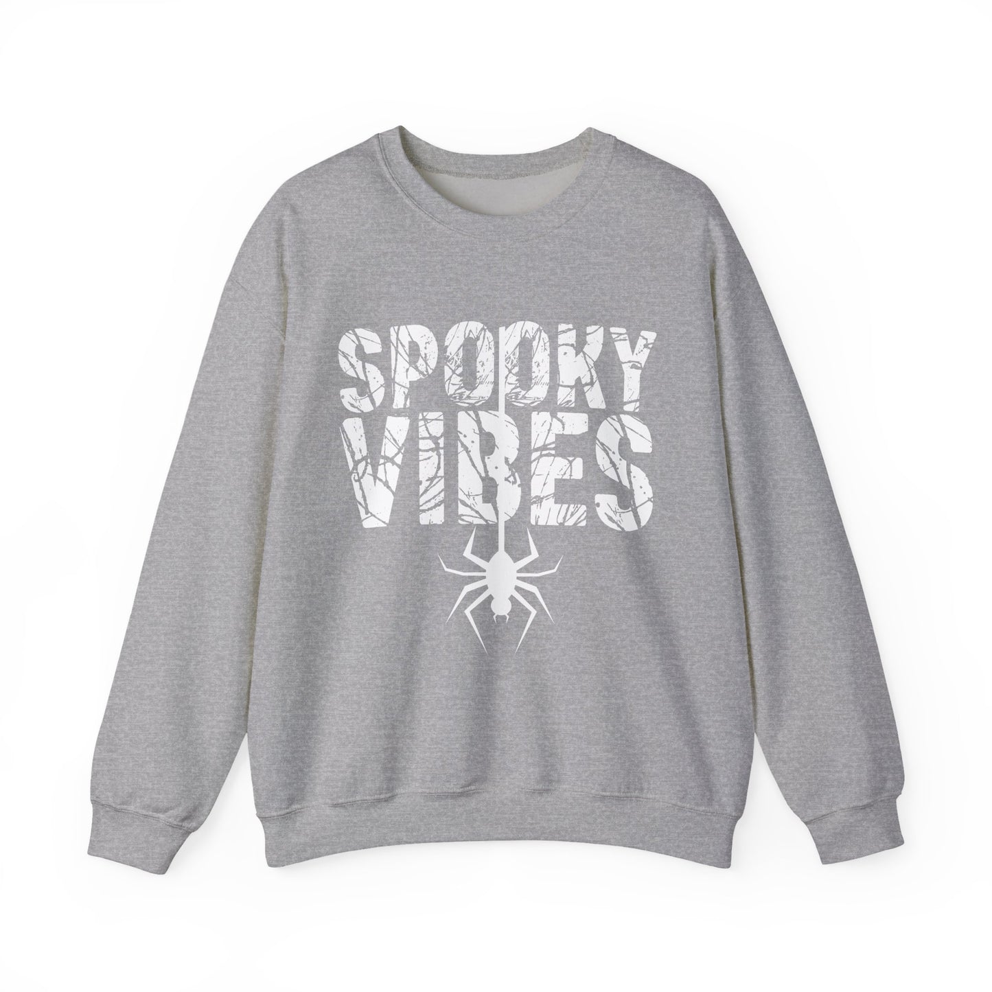 SPOOKY VIBES, Cozy Unisex Crewneck Sweatshirt - Perfect for Lounging, Gift for Him and Her, Fall Fashion, Casual Wear, Birthday Gift, Cozy Layer