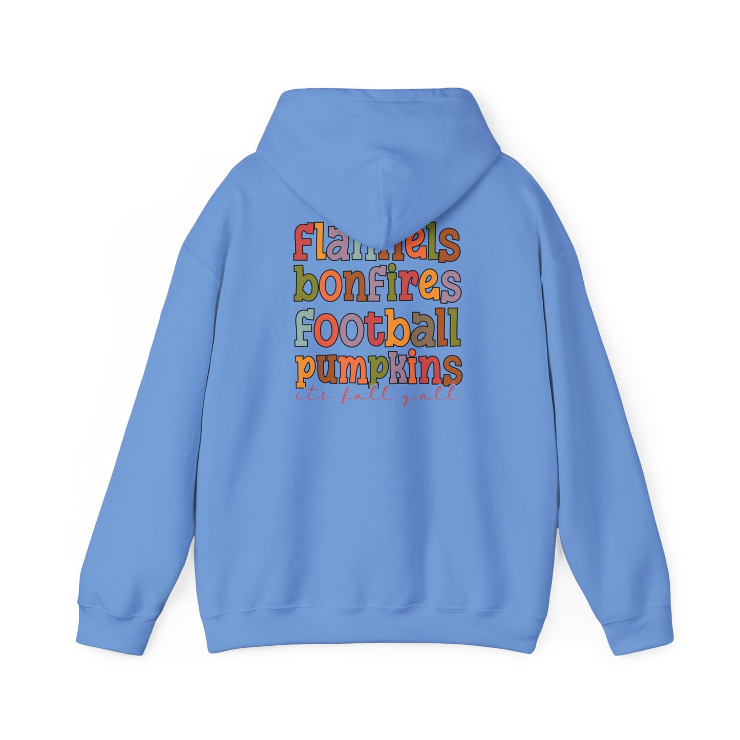 Autumn Vibes Hooded Sweatshirt | Flannels, Bonfires, Football | Cozy Fall Apparel, Gift for Her, Halloween, Thanksgiving