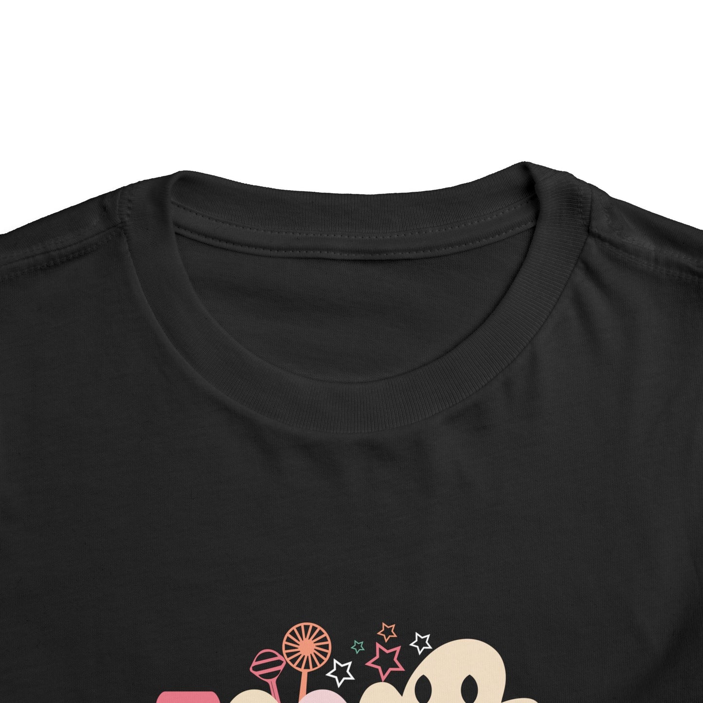 Toddler Tee with Cute Spooky Ghost Design, Halloween Kids Shirt, Trick or Treat Apparel, Toddler Ghost T-Shirt, Fall Outfit