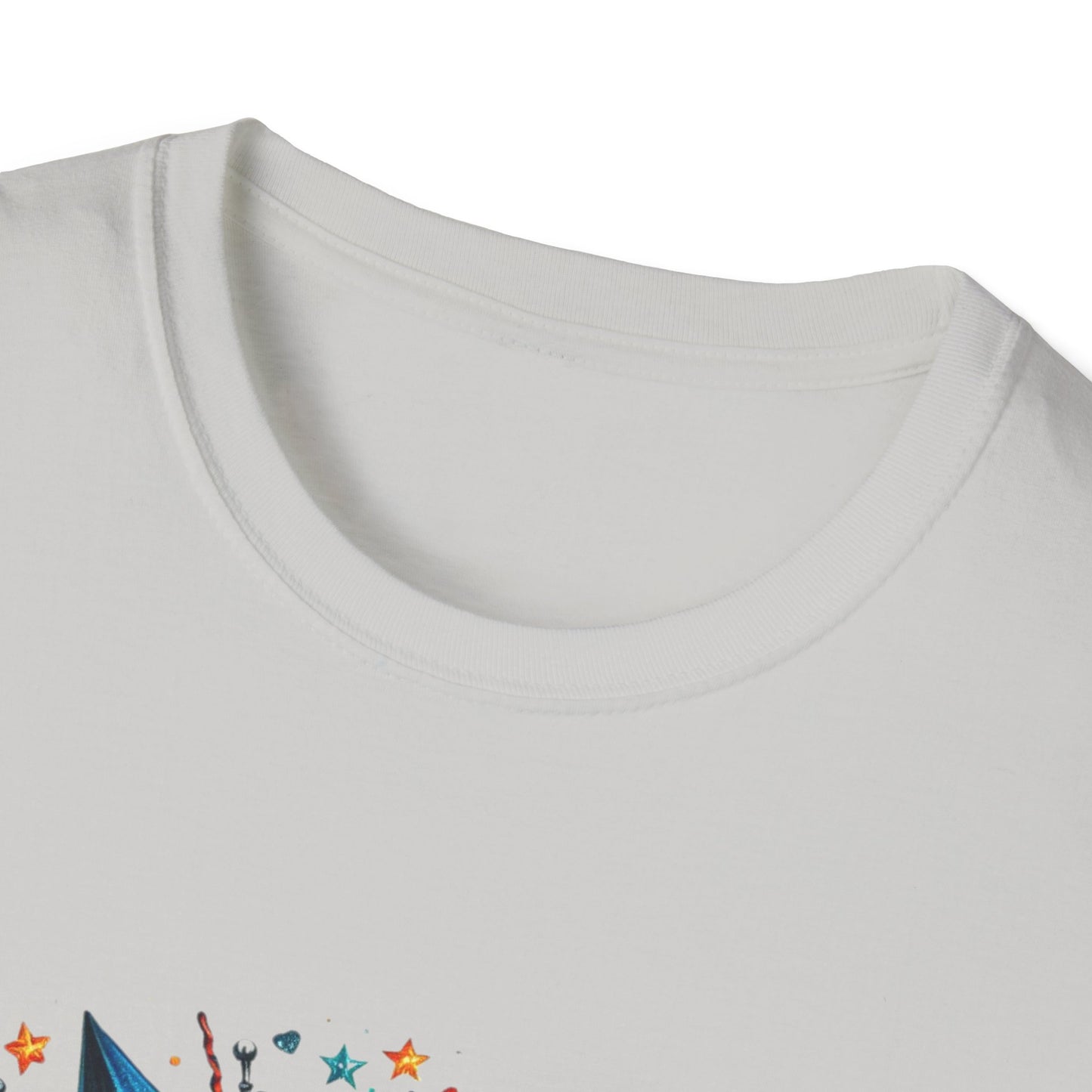 Vintage American Flag Truck T-Shirt - Unisex Softstyle Tee for Independence Day & Patriotic Celebrations