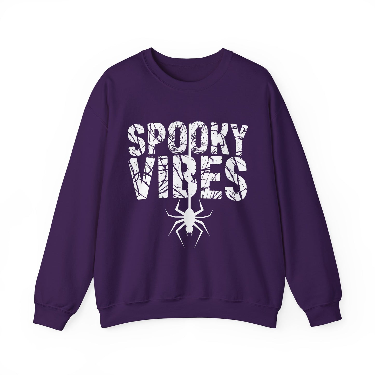 SPOOKY VIBES, Cozy Unisex Crewneck Sweatshirt - Perfect for Lounging, Gift for Him and Her, Fall Fashion, Casual Wear, Birthday Gift, Cozy Layer
