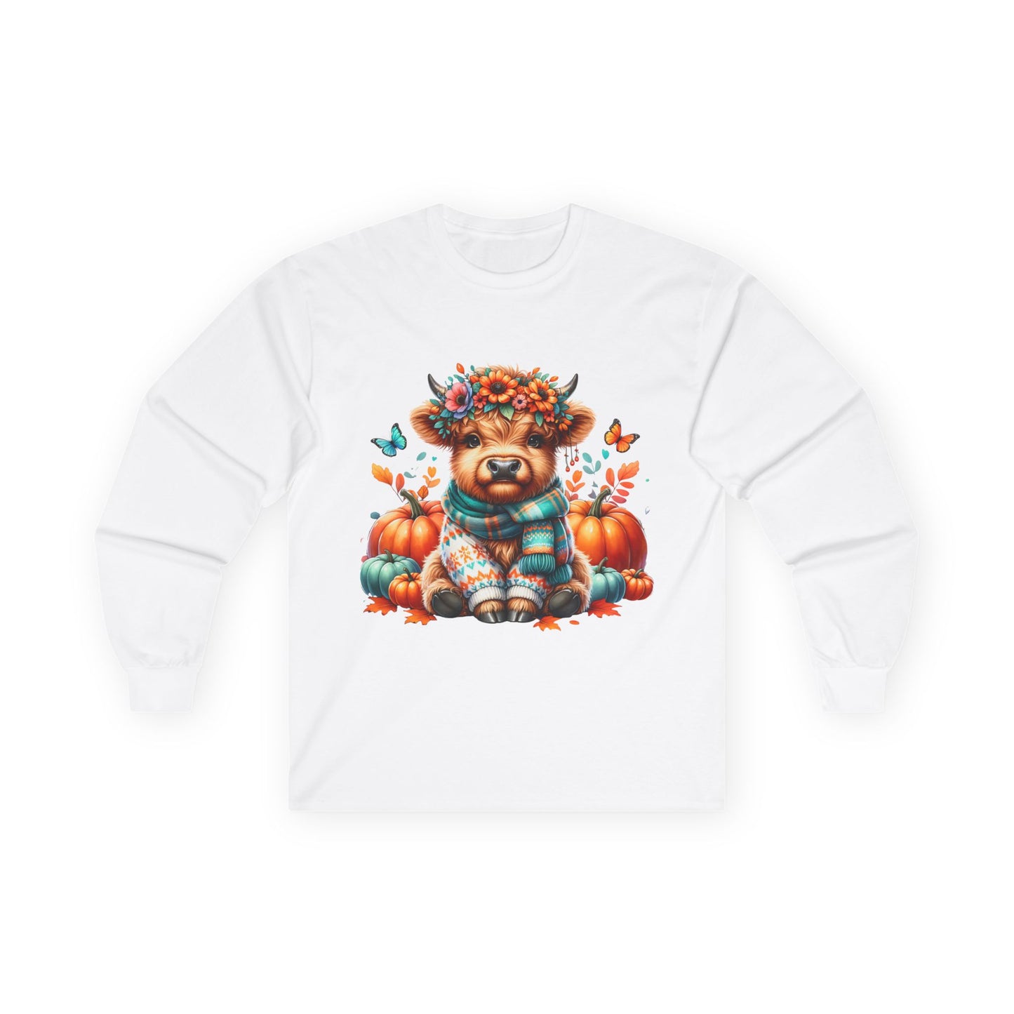 Pumpkin Patch Dog Long Sleeve Tee, Cozy Fall Shirt, Pet Lover Gift, Unisex Cotton Tee, Autumn Apparel