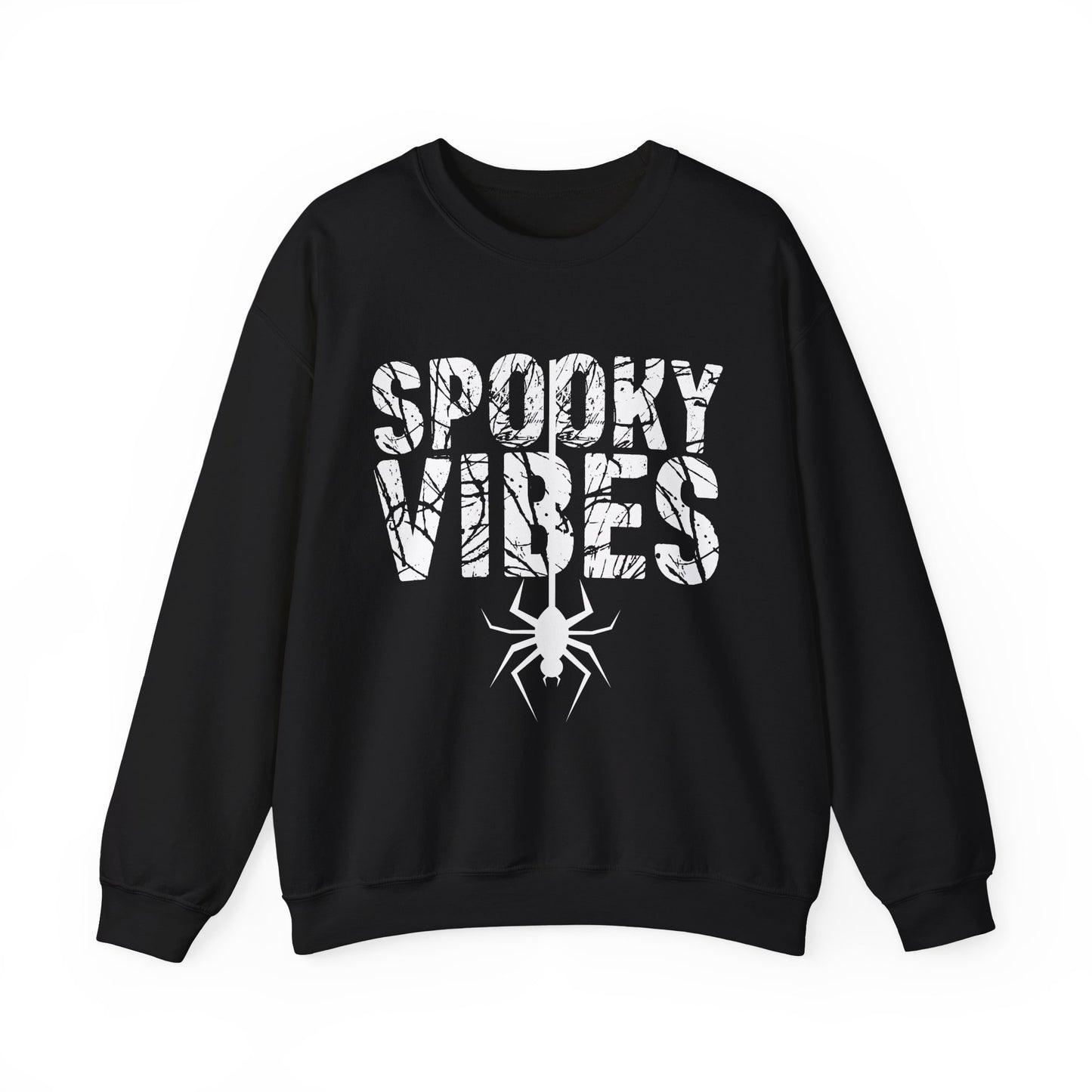 SPOOKY VIBES, Cozy Unisex Crewneck Sweatshirt - Perfect for Lounging, Gift for Him and Her, Fall Fashion, Casual Wear, Birthday Gift, Cozy Layer