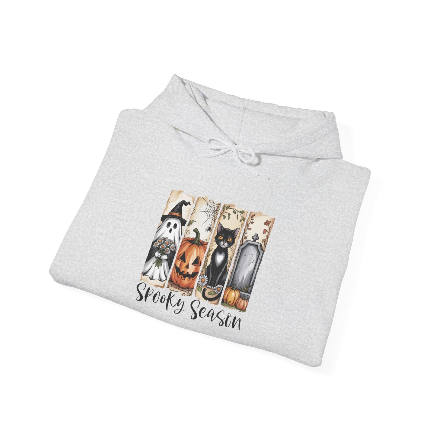 Spooky Season Hooded Sweatshirt | Halloween Fashion, Cozy Hoodie, Dog Lover Gift, Fall Apparel, Unisex Sweatshirt