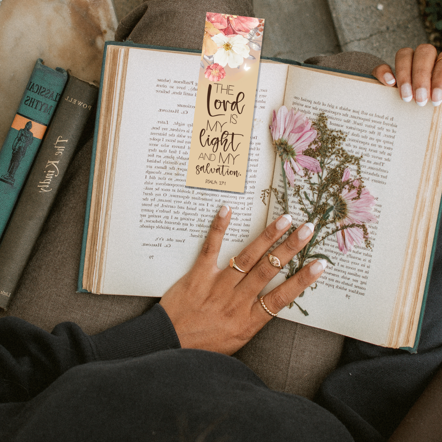 Bible Verse Metal Bookmark with Colored Tassel