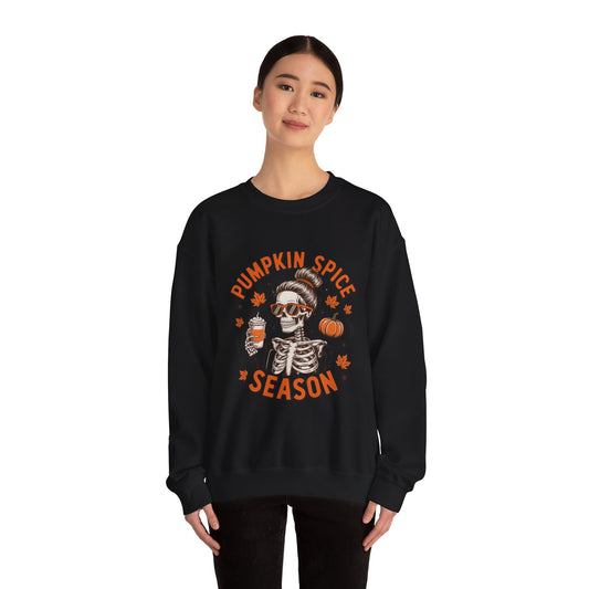 Pumpkin Spice Season Sweatshirt | Unisex Fall Crewneck | Cozy Autumn Apparel, Halloween Gift, Casual Layer, Trendy Sweater