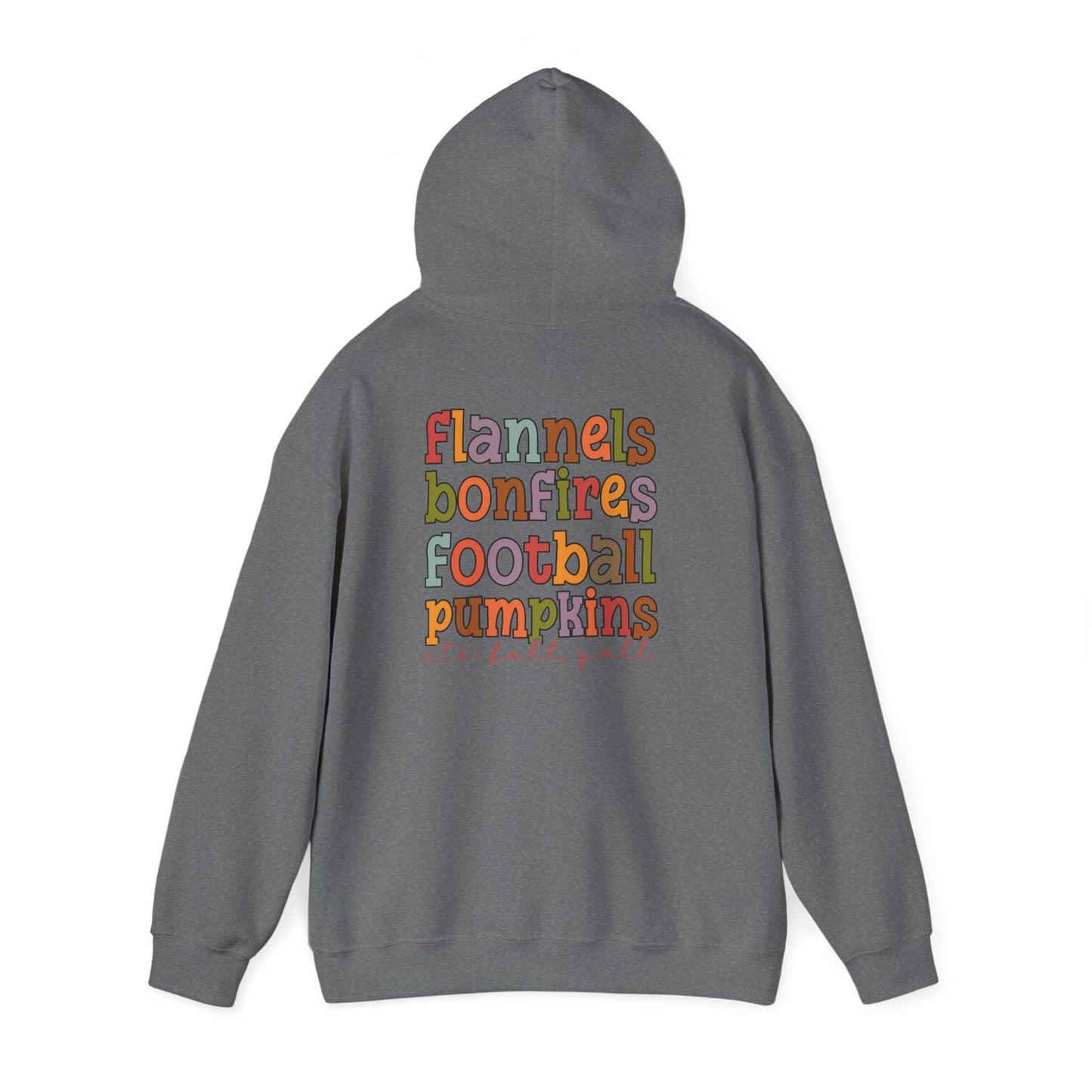 Autumn Vibes Hooded Sweatshirt | Flannels, Bonfires, Football | Cozy Fall Apparel, Gift for Her, Halloween, Thanksgiving
