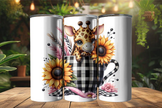 Cute Giraffe 20oz Tumbler
