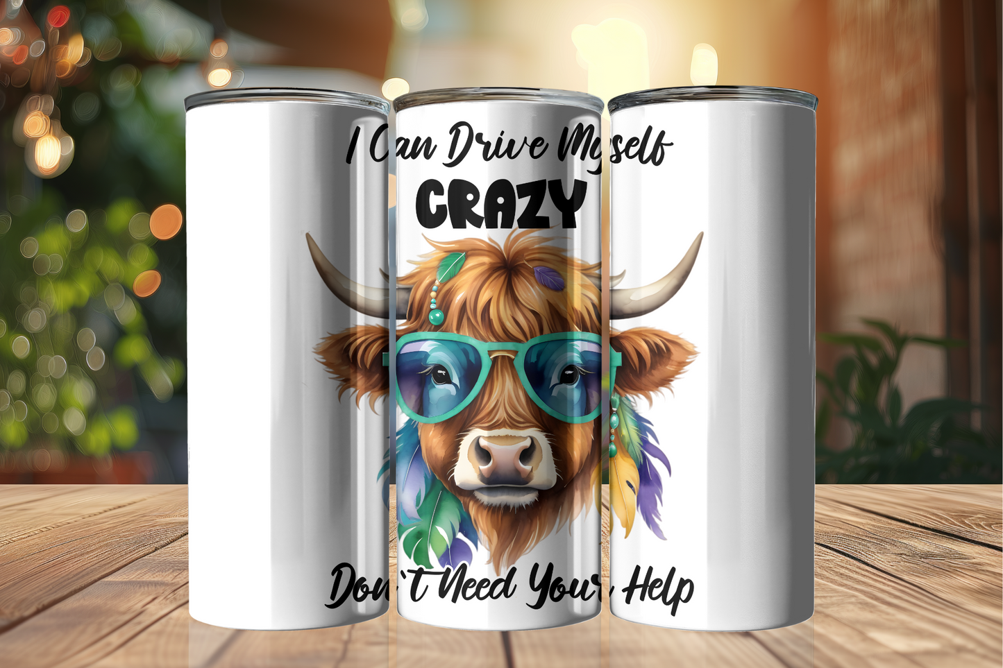 Funny Highland Cow 20oz Tumbler