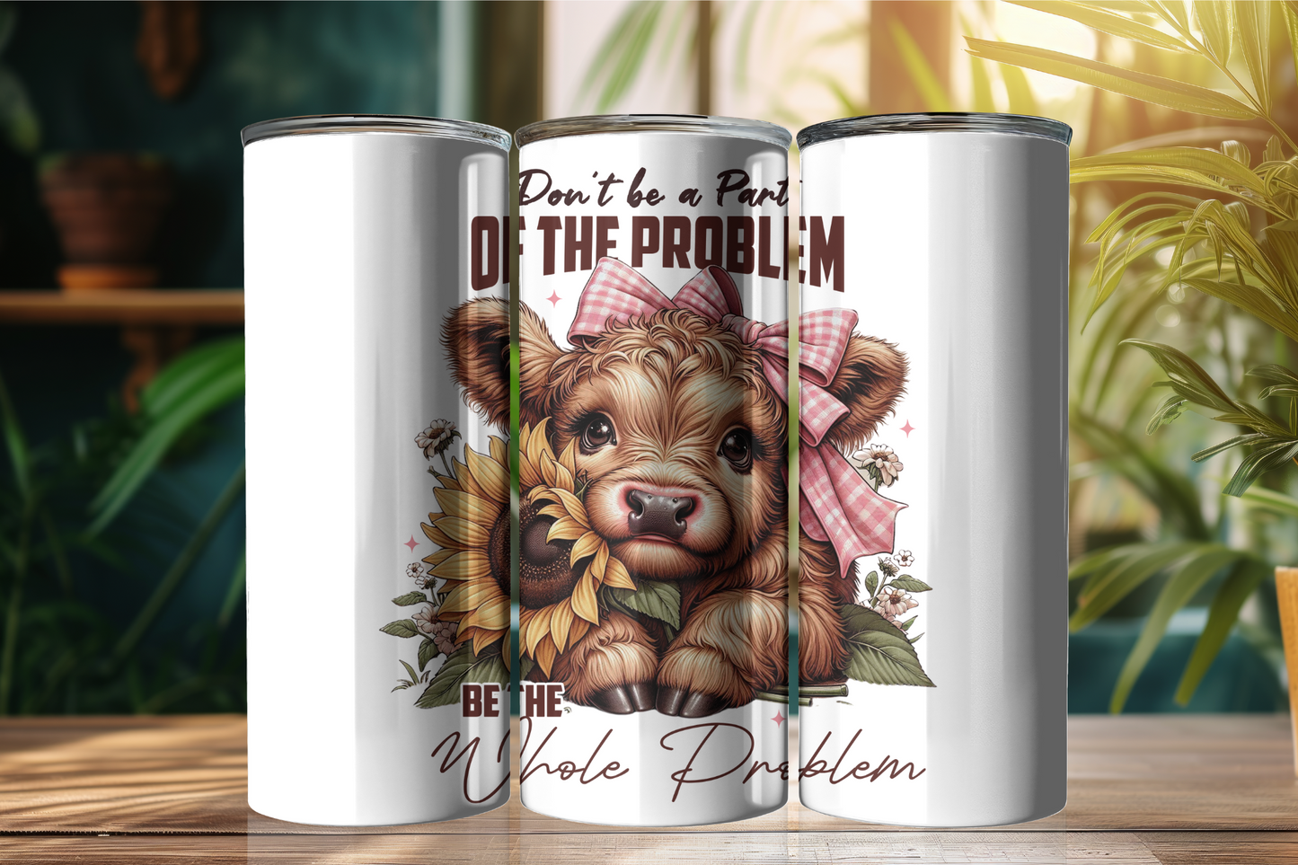 Funny Highland Cow 20oz Tumbler