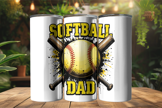 Softball Dad 20oz Tumbler