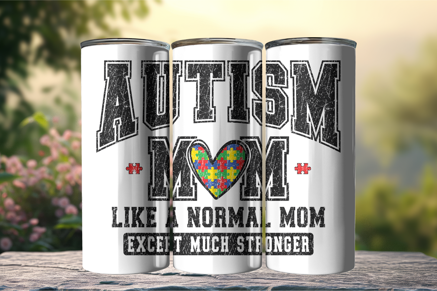 Autism Mom 20oz Stainless Steel Tumbler