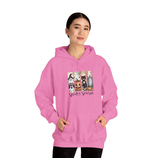 Spooky Season Hooded Sweatshirt | Halloween Fashion, Cozy Hoodie, Dog Lover Gift, Fall Apparel, Unisex Sweatshirt