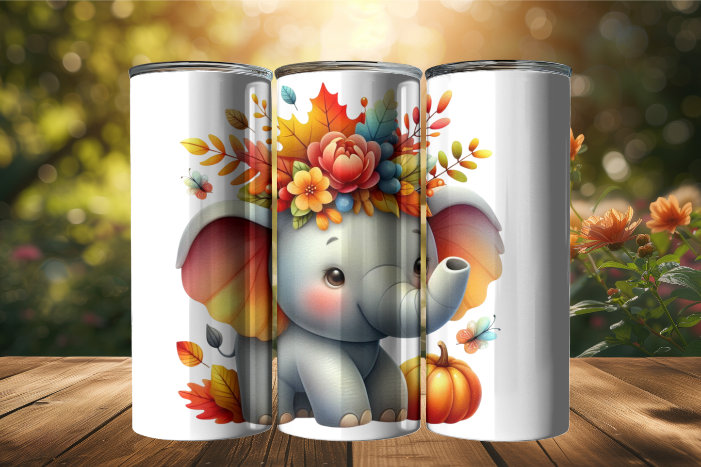 Cute Baby Elephant 20oz Tumbler