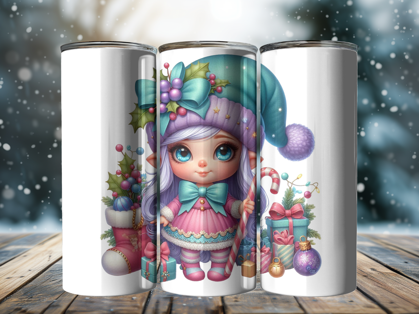 Christmas Girl Gnome 20oz Tumbler