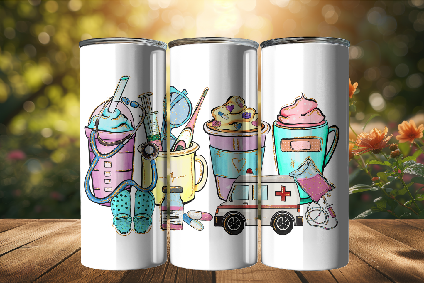 Nurse 20oz Stainless Steel Tumbler