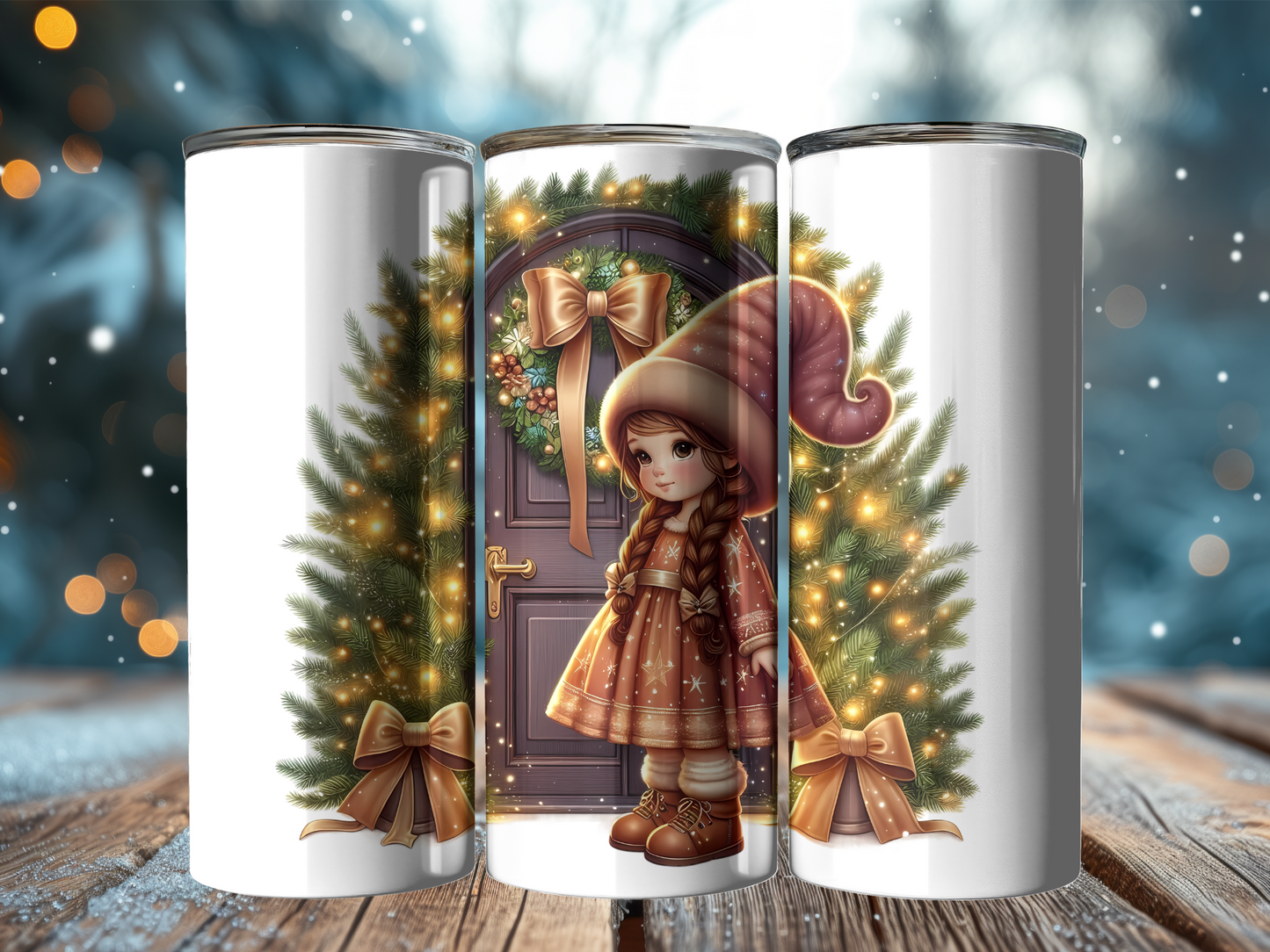 Christmas Girl Gnome 20oz Tumbler