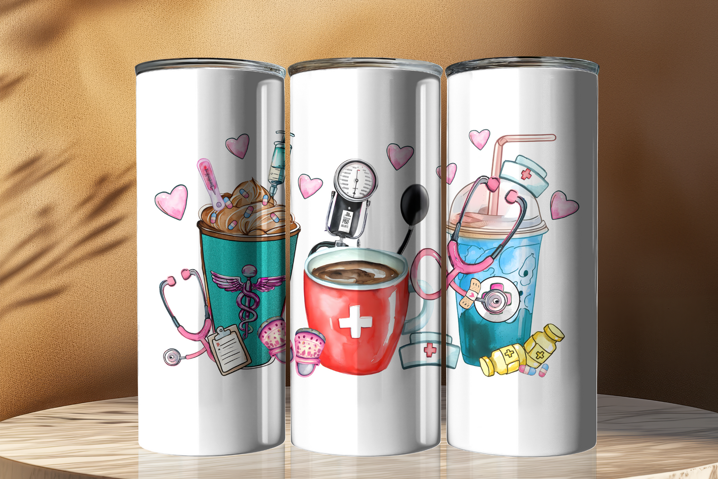 Nurse 20oz Stainless Steel Tumbler